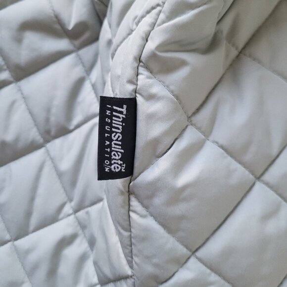 L.L. Bean Floral Blue Insulated Utility Barn Coat - Picture 8 of 13